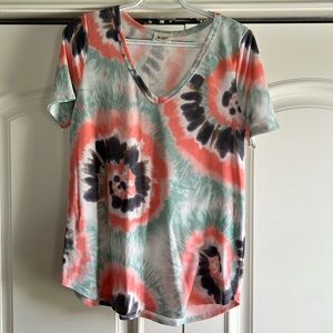 Tie dye knit top
